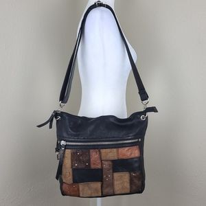 Fossil cross body bag genuine leather